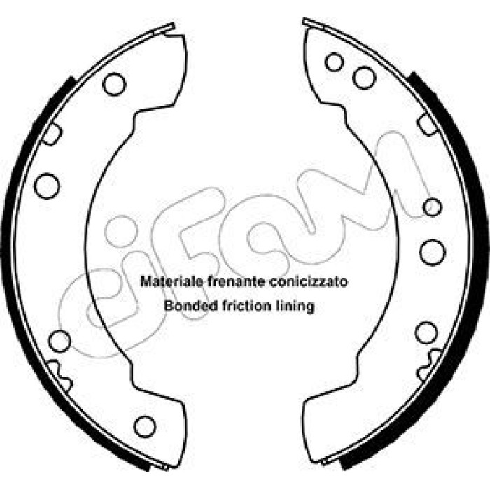 CIFAM Bremsbackensatz 153-102 CIFAM Bremsbackensatz 153-102