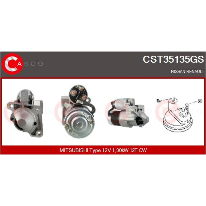 CASCO Anlasser CST35135GS CASCO Anlasser CST35135GS