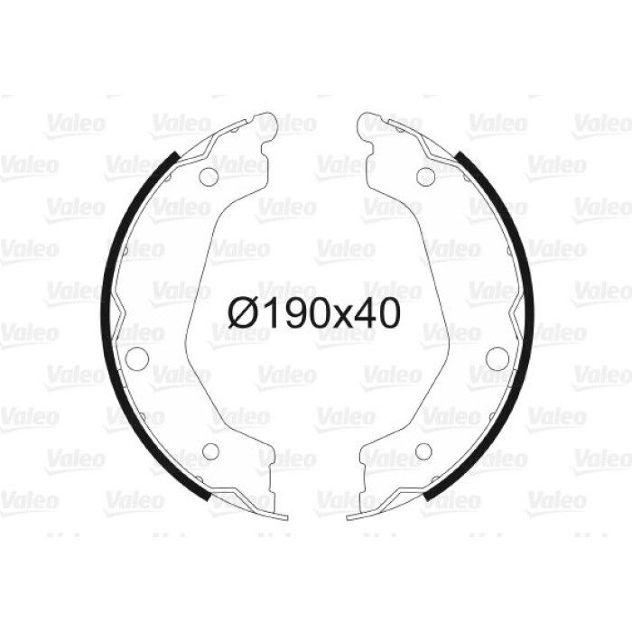 Valeo Bremsbacken 564184 Valeo Bremsbacken 564184