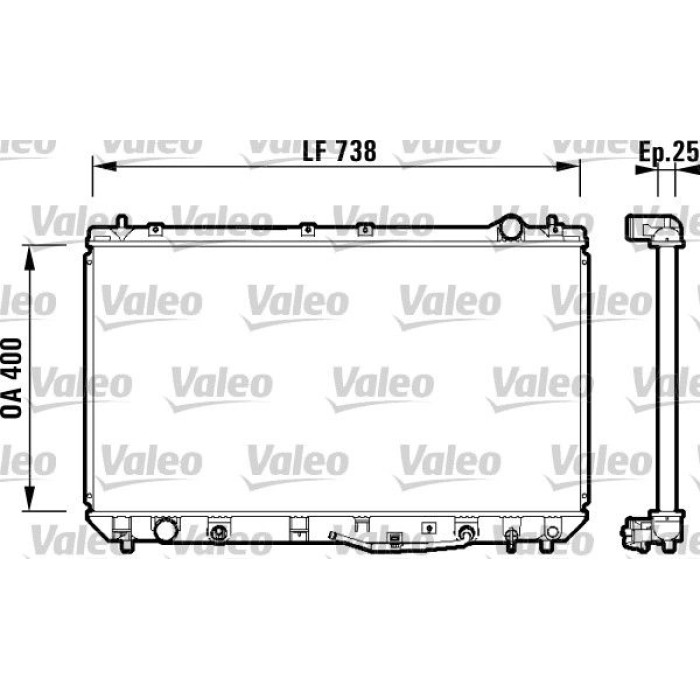 Valeo Motorkühler 734177 Valeo Motorkühler 734177