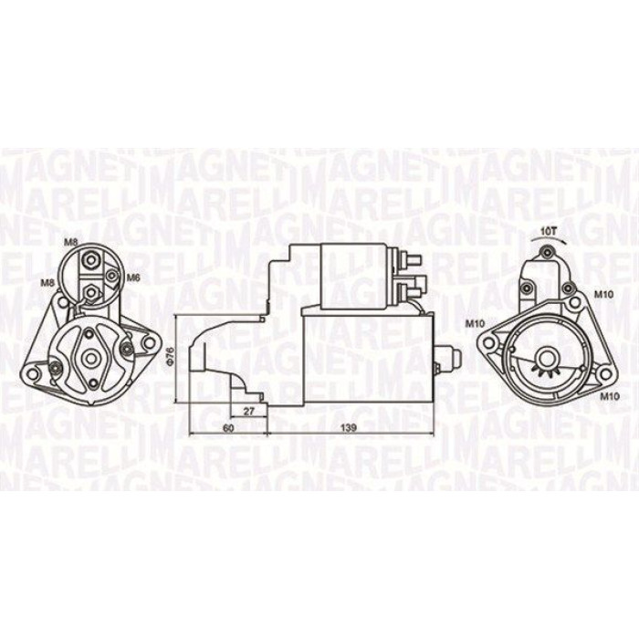 Magneti Marelli Anlasser 063721050010 Magneti Marelli Anlasser 063721050010