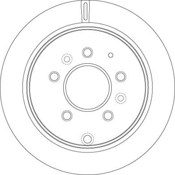 TRW Bremsscheibe Hinterachse DF6291 TRW Bremsscheibe Hinterachse DF6291