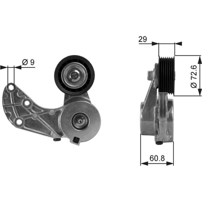 Gates Spannrolle T38317 Gates Spannrolle T38317