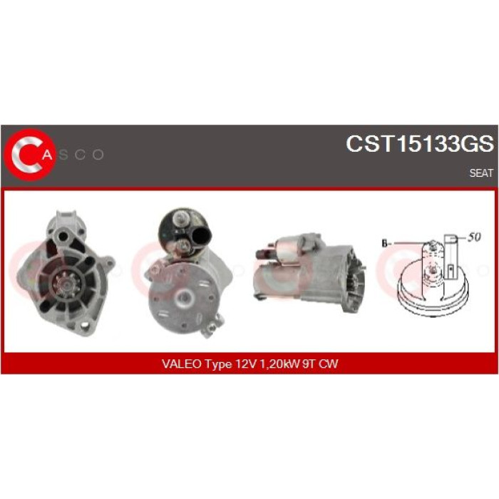 CASCO Anlasser CST15133GS