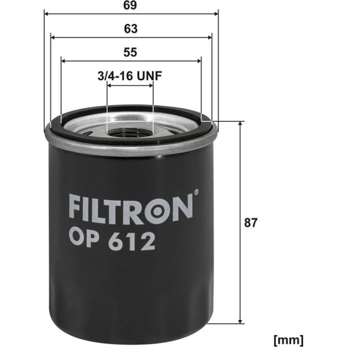 OP 612 Filtron Ölfilter OP 612 OP 612 Filtron Ölfilter OP 612