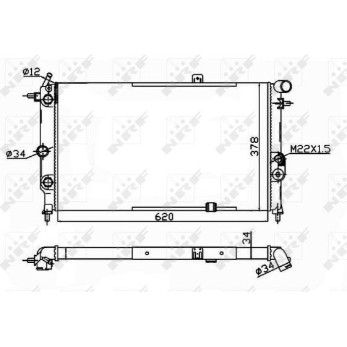 NRF Motorkühler 58973A NRF Motorkühler 58973A