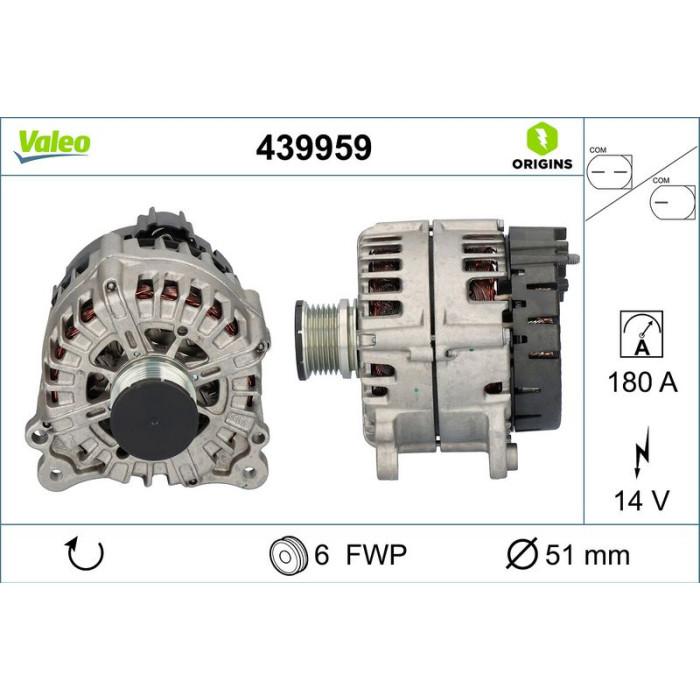 Valeo Lichtmaschine 439959 Valeo Lichtmaschine 439959