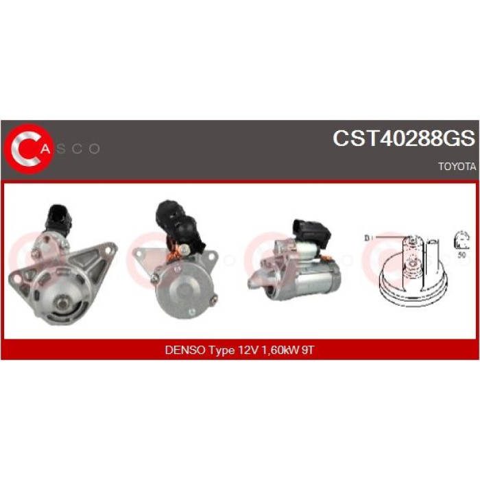 CASCO Anlasser CST40288GS CASCO Anlasser CST40288GS