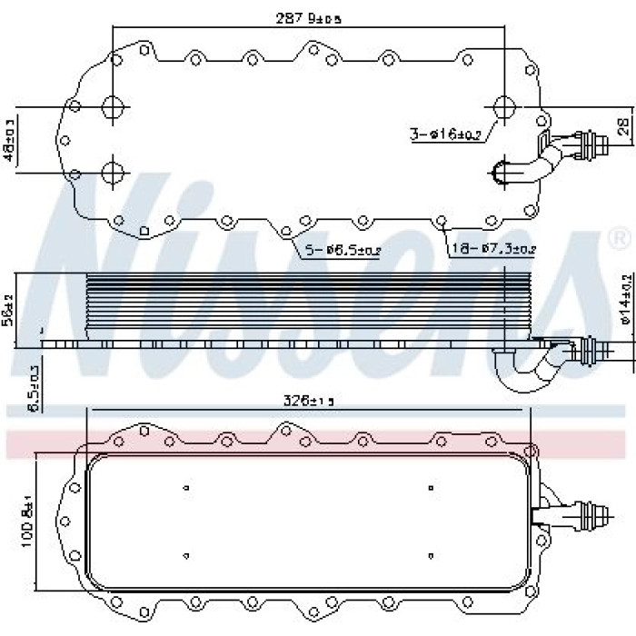 Nissens Ölkühler PKW 90947 Nissens Ölkühler PKW 90947