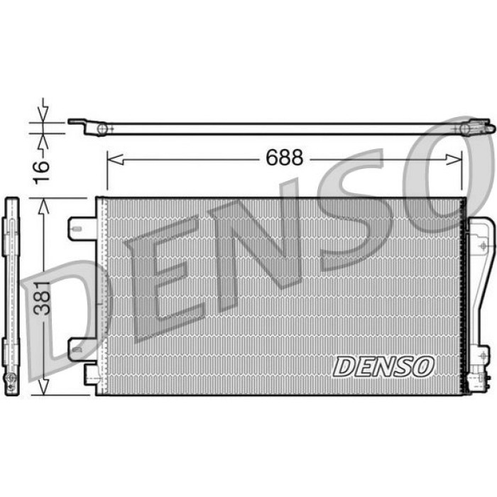 Denso Klimakondensator DCN23014 Denso Klimakondensator DCN23014