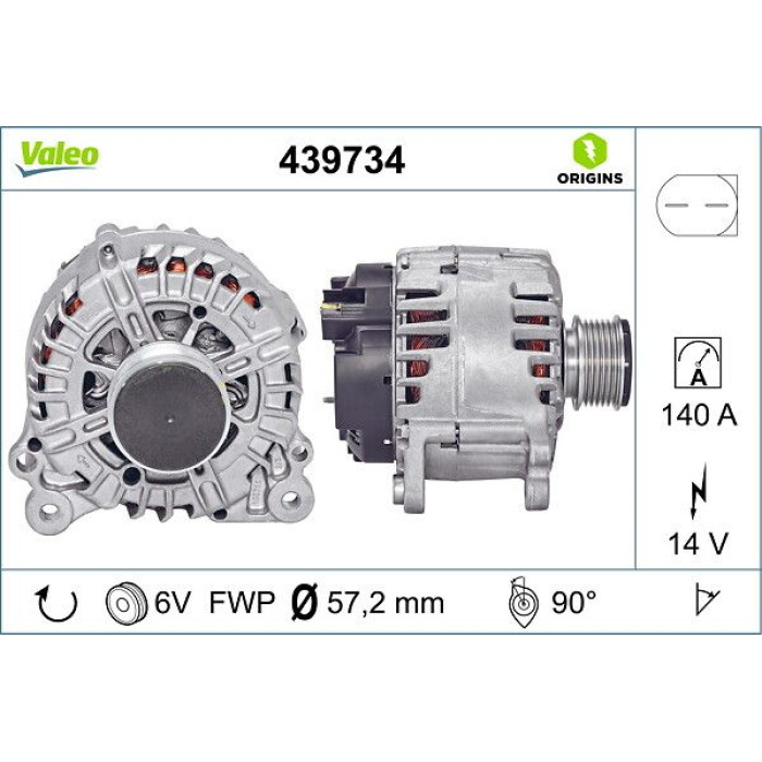 Valeo Lichtmaschine 439734 Valeo Lichtmaschine 439734