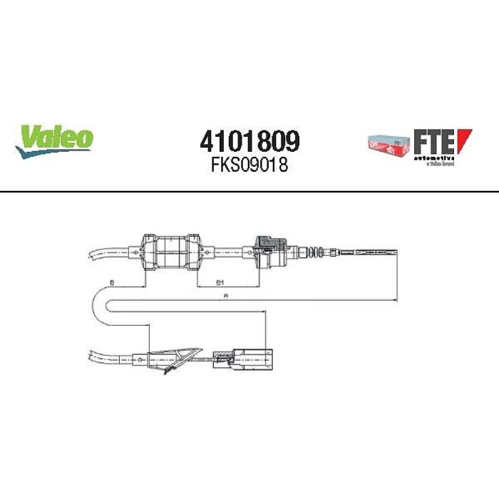 FTE Seilzug, Kupplungsbetätigung 4101809 FTE Seilzug, Kupplungsbetätigung 4101809