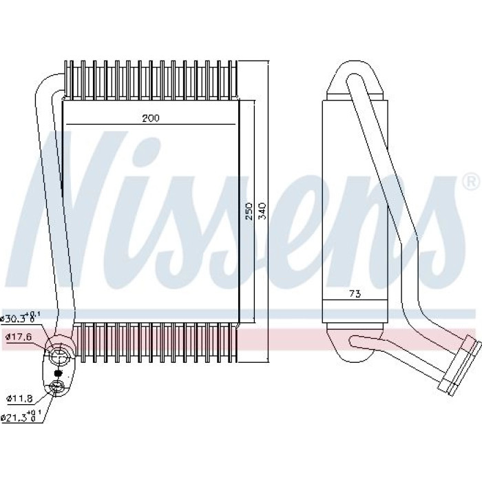 Nissens Klimaverdampfer PKW 92143 Nissens Klimaverdampfer PKW 92143
