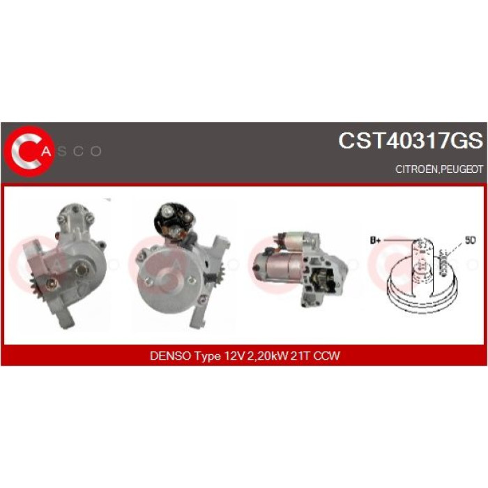 CASCO Anlasser CST40317GS CASCO Anlasser CST40317GS