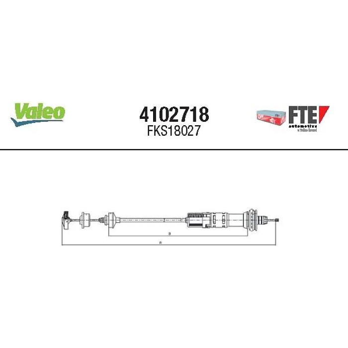 FTE Seilzug, Kupplungsbetätigung 4102718 FTE Seilzug, Kupplungsbetätigung 4102718