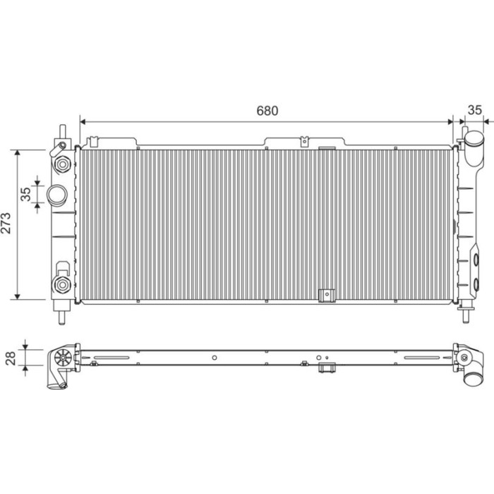 Valeo Motorkühler 734271