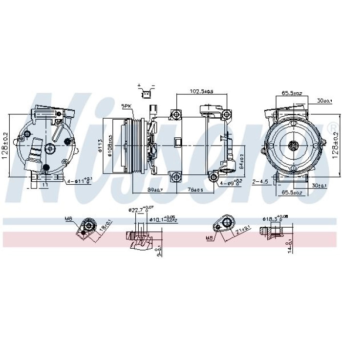 Nissens Klimakompressor PKW 890788 Nissens Klimakompressor PKW 890788