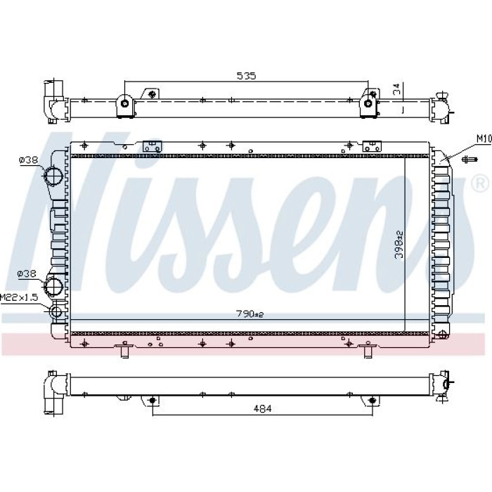 Nissens Wasserkühler PKW 61390 Nissens Wasserkühler PKW 61390