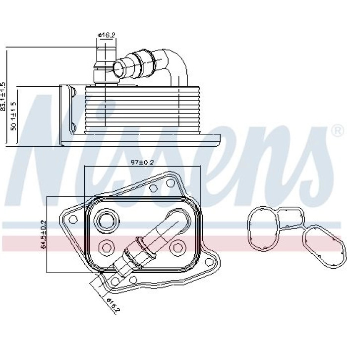 Nissens Ölkühler PKW 90688 Nissens Ölkühler PKW 90688
