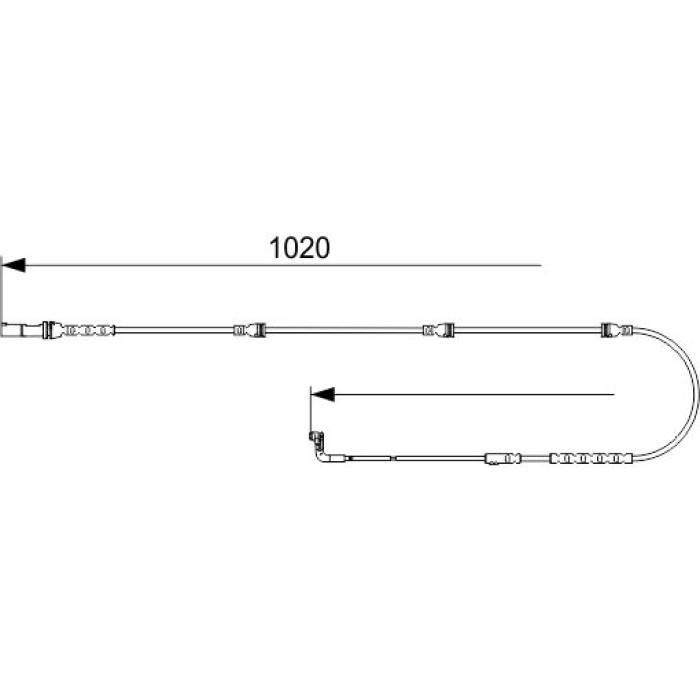 Bosch Bremsbelagverschleißsensor 1987473567 Bosch Bremsbelagverschleißsensor 1987473567