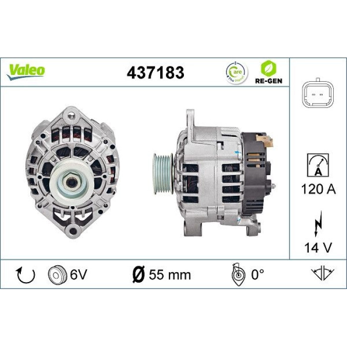 Valeo Lichtmaschine 437183 Valeo Lichtmaschine 437183