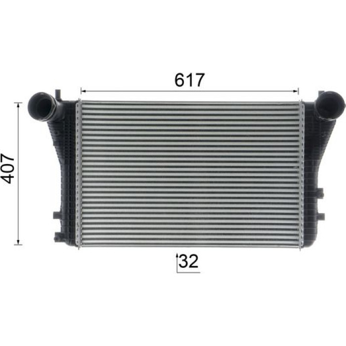 MAHLE Ladeluftkühler CI 161 000P MAHLE Ladeluftkühler CI 161 000P