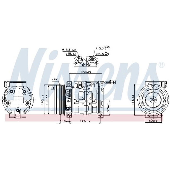 Nissens Klimakompressor PKW 89099 Nissens Klimakompressor PKW 89099