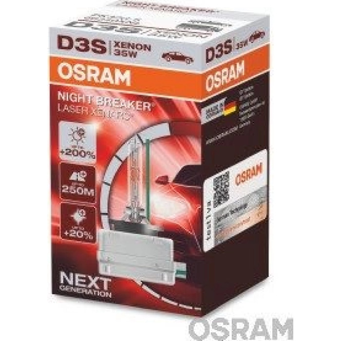66340XNL OSRAM XENARC Night Breaker Laser D3S Xenonbrenner 42 V 35 W PK32d-5 - 1 Stück - 66340XNL 66340XNL OSRAM XENARC Night Breaker Laser D3S Xenonbrenner 42 V 35 W PK32d-5 - 1 Stück - 66340XNL