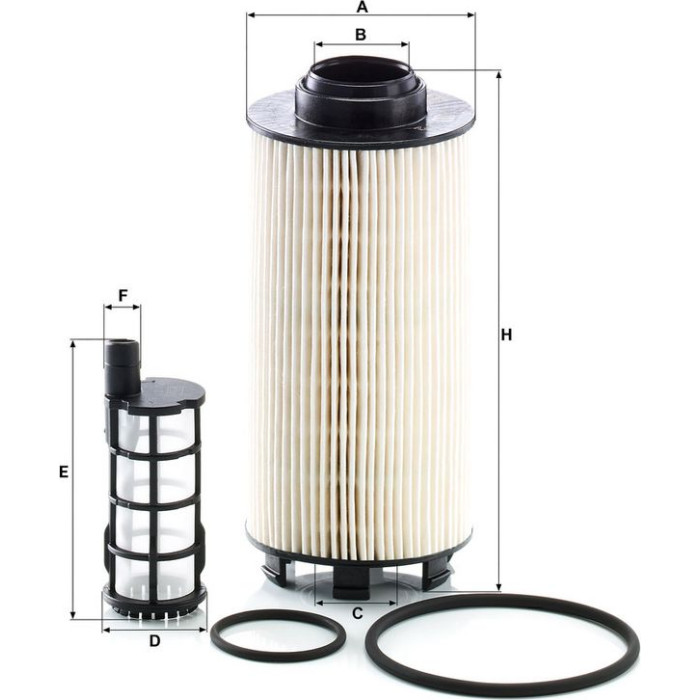 MANN-FILTER Kraftstofffilter LKW PU 8010/1-2 x MANN-FILTER Kraftstofffilter LKW PU 8010/1-2 x