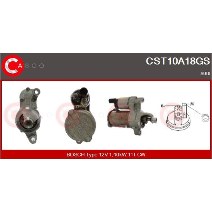 CASCO Anlasser CST10A18GS CASCO Anlasser CST10A18GS