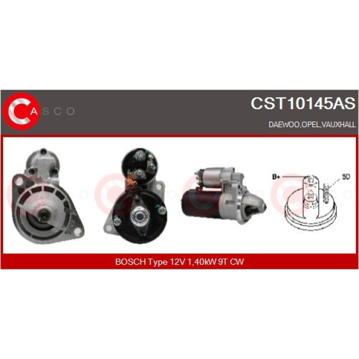 CASCO Anlasser CST10145AS CASCO Anlasser CST10145AS
