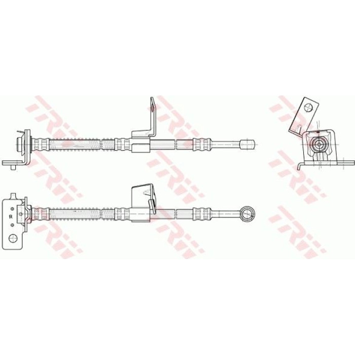 TRW Bremsschlauch PHD955 TRW Bremsschlauch PHD955