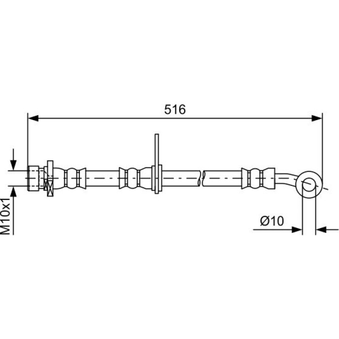 Bosch Bremsschlauch 1987481730 Bosch Bremsschlauch 1987481730