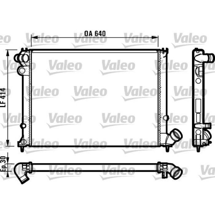 Valeo Motorkühler 731383 Valeo Motorkühler 731383
