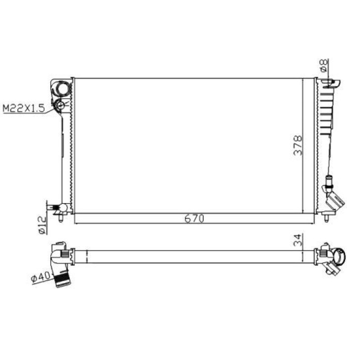 NRF Kühler 509510A NRF Kühler 509510A