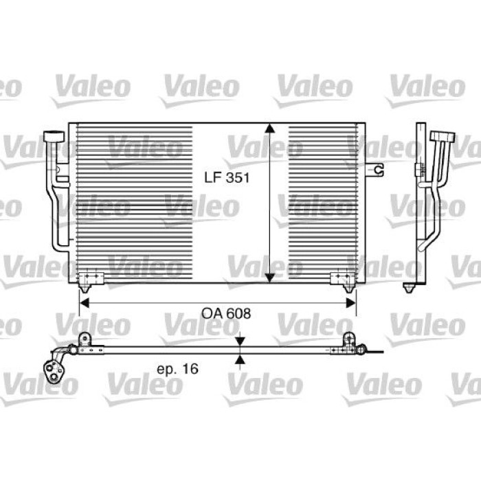 Valeo Klimakondensator 817559 Valeo Klimakondensator 817559