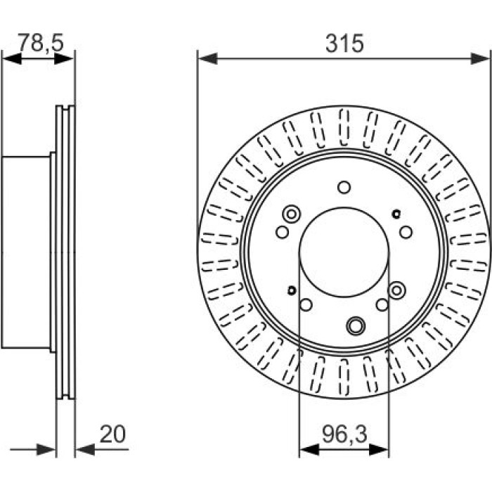 Bosch Bremsscheibe 0 986 479 793 Bosch Bremsscheibe 0 986 479 793