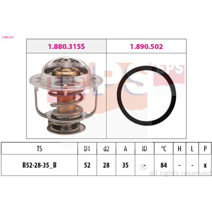 EPS Thermostat 1.880.315 EPS Thermostat 1.880.315