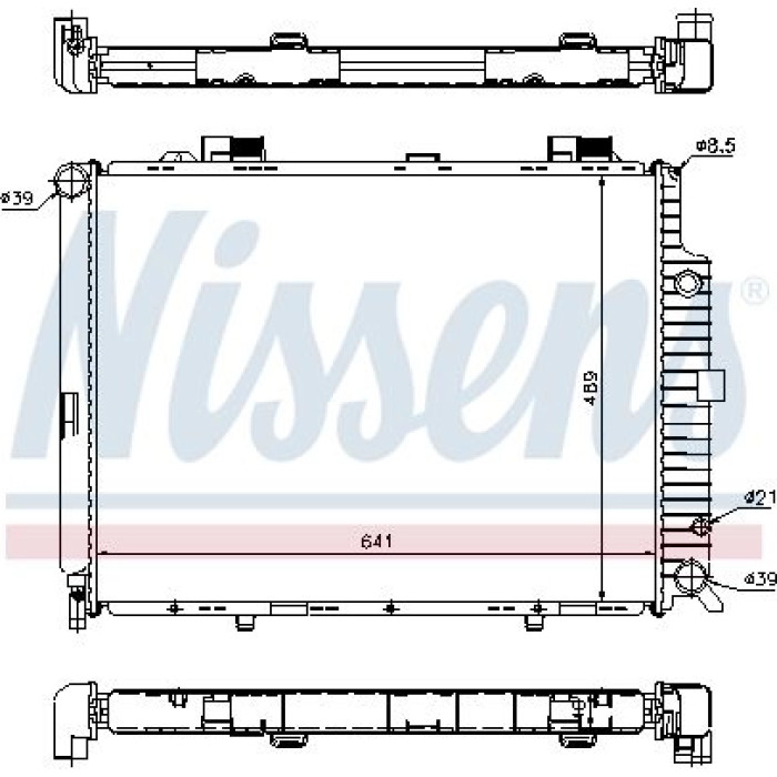 Nissens Wasserkühler PKW 62692A Nissens Wasserkühler PKW 62692A