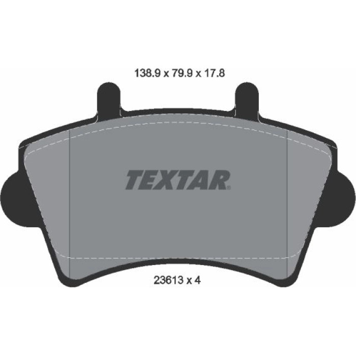 Textar Bremsbelagsatz 2361301 – 16 Zoll Textar Bremsbelagsatz 2361301 – 16 Zoll