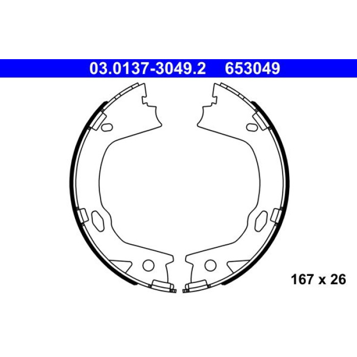 ATE Bremsbacken 03.0137-3049.2