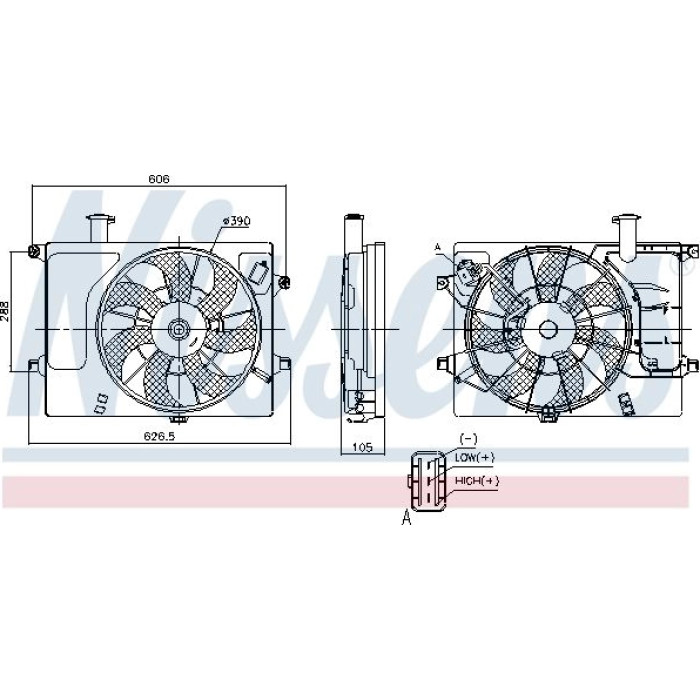 Nissens Kühlerlüfter PKW 85897