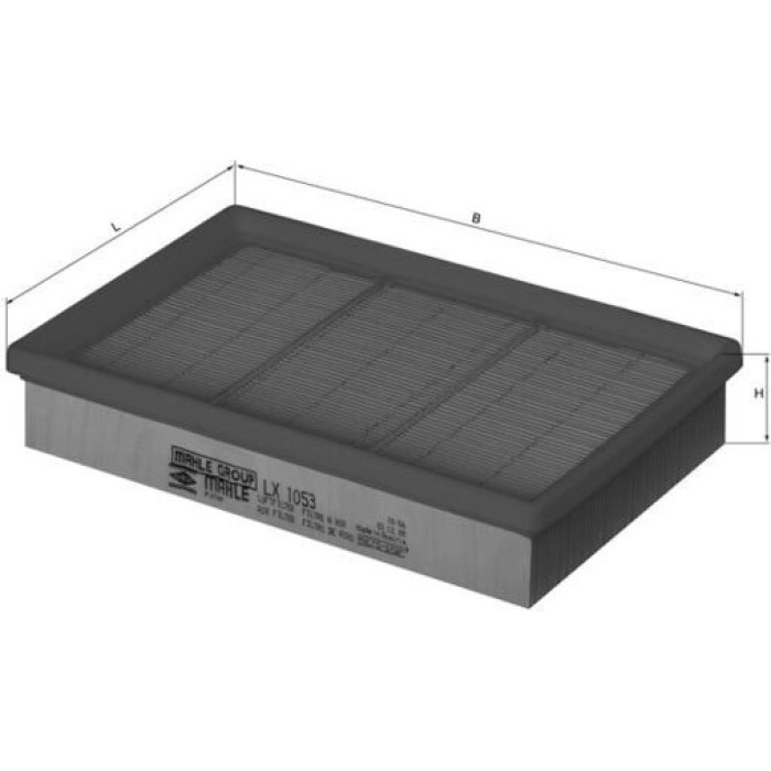 MAHLE Luftfilter LX 1053 MAHLE Luftfilter LX 1053