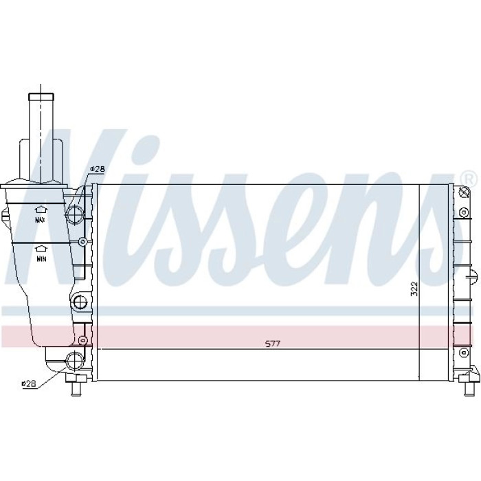 Nissens Wasserkühler PKW 61858 Nissens Wasserkühler PKW 61858