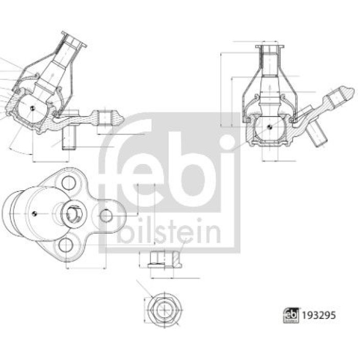 febi Trag-/Führungsgelenk 193295 febi Trag-/Führungsgelenk 193295