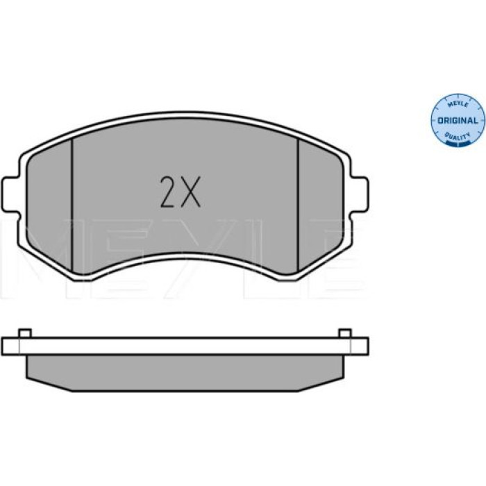 025 235 0216/W MEYLE Bremsbelagsatz Nissan Almera 98-/T. Patrol 97 – Mit Sensor 025 235 0216/W MEYLE Bremsbelagsatz Nissan Almera 98-/T. Patrol 97 – Mit Sensor