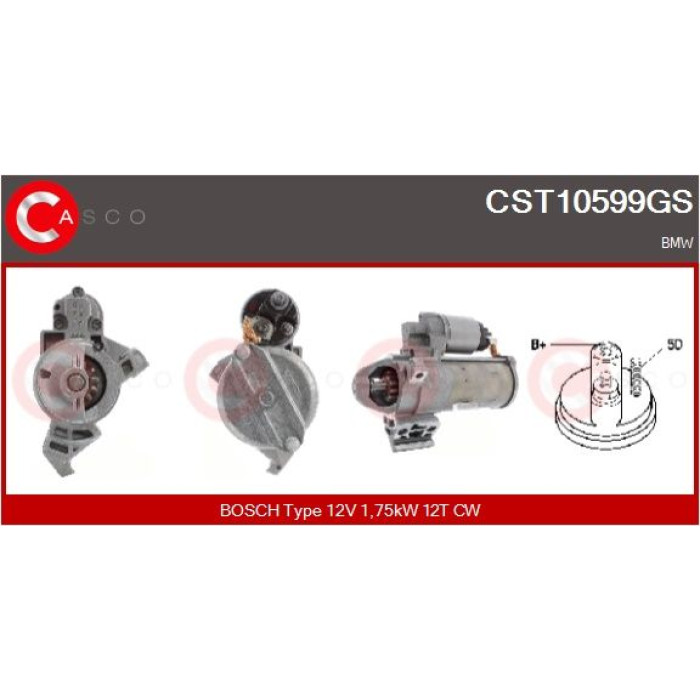 CASCO Anlasser CST10599GS CASCO Anlasser CST10599GS