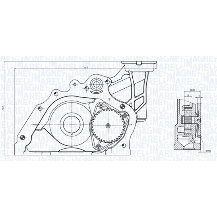 Magneti Marelli Ölpumpe 351516000095 Magneti Marelli Ölpumpe 351516000095