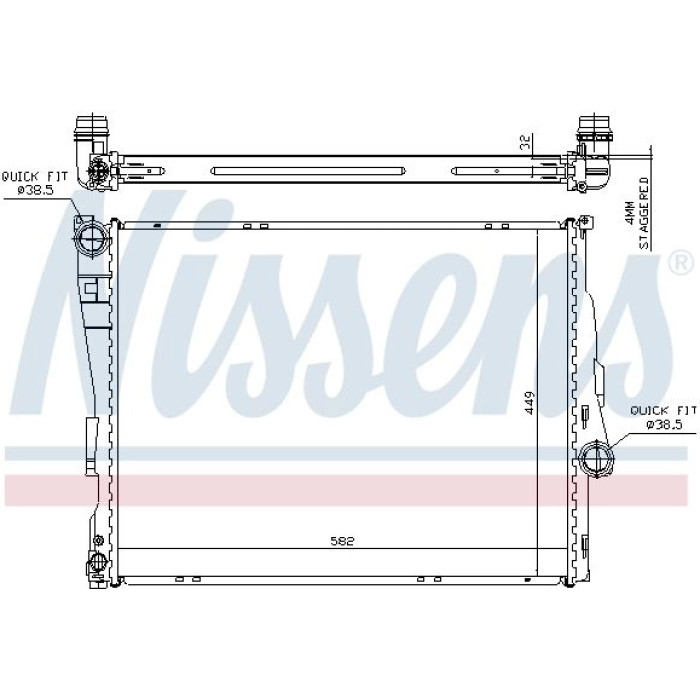Nissens Motorkühler 60875 Nissens Motorkühler 60875