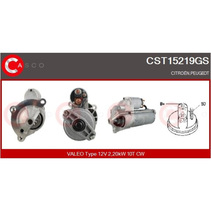 CASCO Anlasser CST15219GS CASCO Anlasser CST15219GS